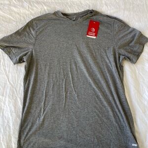 Ag Adriano Goldschmied Light Gray V-Neck Tee